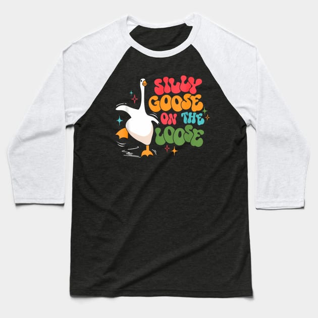 Silly Goose Club Baseball T-Shirt by Stewart Cowboy Prints